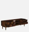 Lorvesta Solid Sheesham Wood Entertainment Cabinet in Walnut Finish - Image 3
