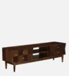 Lorvesta Solid Sheesham Wood Entertainment Cabinet in Walnut Finish - Image 4