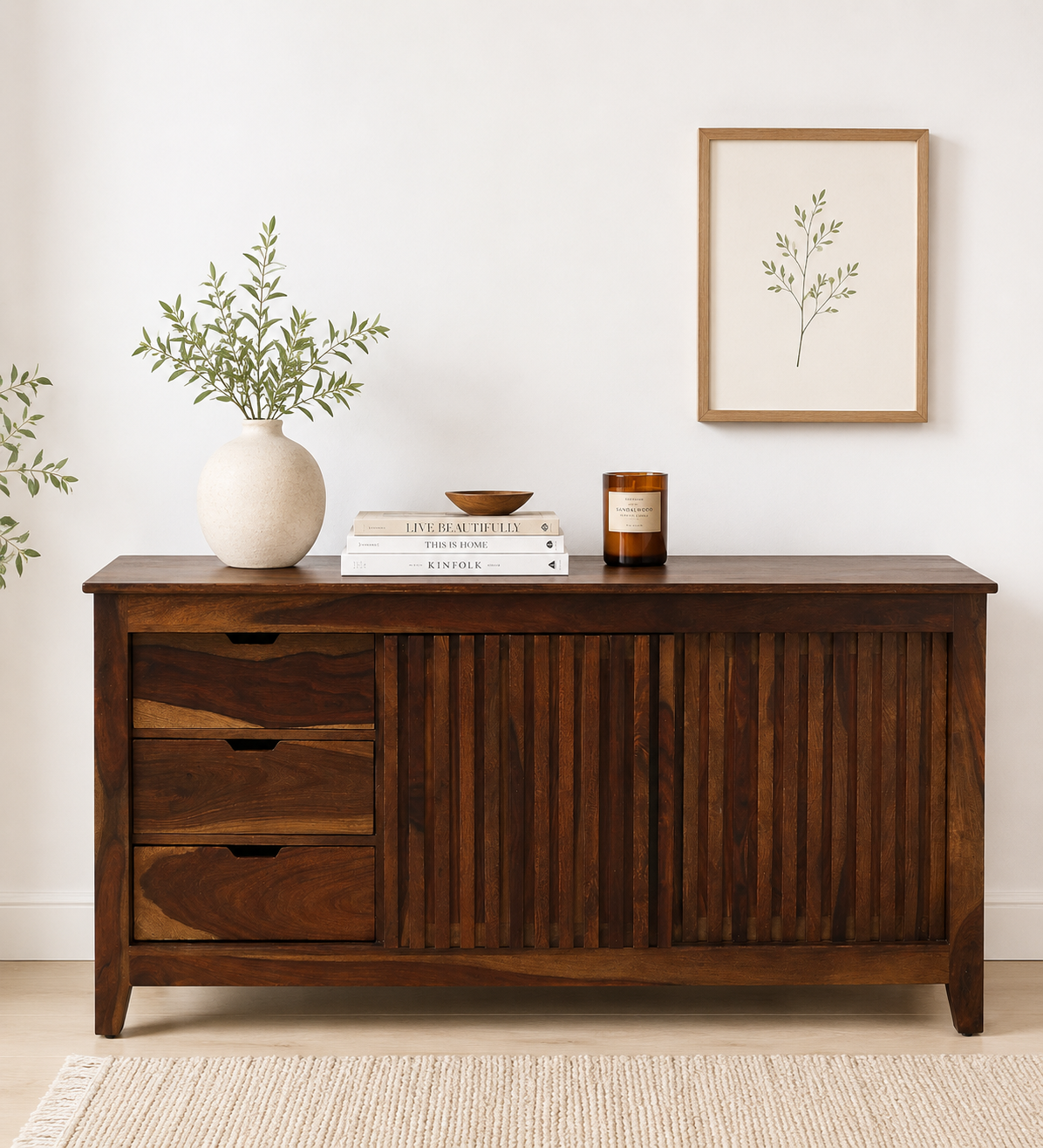 Lunara Premium Wooden Storage Cabinet with Spacious Shelves (1) Lunara Premium Wooden Storage Cabinet with Spacious Shelves - Image 1