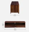 Lunaro Solid Sheesham Wood Entertainment TV Unit with Premium Storage Design - Image 7