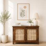 Marlow Solid Sheesham Wood Cabinet for Living Room Storage