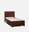 Marvexa Solid Wood Single Bed with Classic Look in Pure Natural Tone for Home Interiors - Image 3