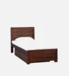 Marvexa Solid Wood Single Bed with Classic Look in Pure Natural Tone for Home Interiors - Image 7