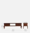 Marvique Solid Sheesham Entertainment Unit with Functional Display Shelves - Image 5