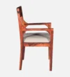 Meadowcroft Solid Sheesham Wood Dining Chair with Natural Rustic Charm - Image 5