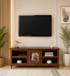 Merivon Premium Wooden TV Stand with Spacious Storage Compartments