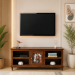 Merivon Premium Wooden TV Stand with Spacious Storage Compartments