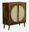 Mirelle Contemporary Solid Wood Display Storage Cabinet - Image 3