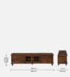 Mirello Sheesham Wood Entertainment Unit with Premium Storage - Image 4