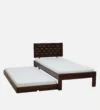 Monvira Solid Wood Single Bed with Contemporary Look in Pure Natural Tone - Image 3