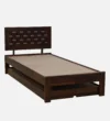Monvira Solid Wood Single Bed with Contemporary Look in Pure Natural Tone - Image 5