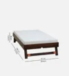 Monvira Solid Wood Single Bed with Contemporary Look in Pure Natural Tone - Image 7