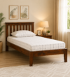 Nirvexa Premium Solid Wood Single Bed with Organic Natural Look for Bedroom Decor