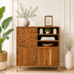 Norvale Solid Sheesham Wood Organizer Cabinet for Modern Homes