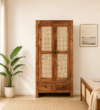 Norvick Modern Solid Wood 2 Door Wardrobe for Contemporary Bedrooms