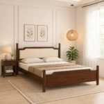 Norvik Handcrafted Solid Sheesham Wood King Size Bed