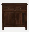 Norvik Modern Solid Sheesham Wood Console Storage Cabinet - Image 7