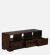 Noventra Solid Sheesham Wood TV Unit in Rich Walnut Finish with Storage - Image 5