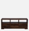 Noventra Solid Sheesham Wood TV Unit in Rich Walnut Finish with Storage - Image 6