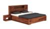 Oaklyn Contemporary Solid Sheesham Wood Bed with Box Storage - Image 4