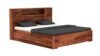 Oaklyn Contemporary Solid Sheesham Wood Bed with Box Storage - Image 5