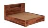 Oaklyn Contemporary Solid Sheesham Wood Bed with Box Storage - Image 6
