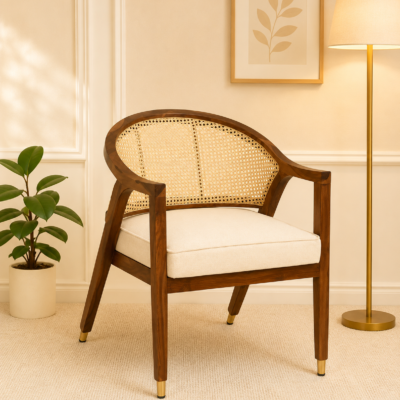 Oakmere Luxury Solid Sheesham Wood Dining Chair for Modern Dining Spaces