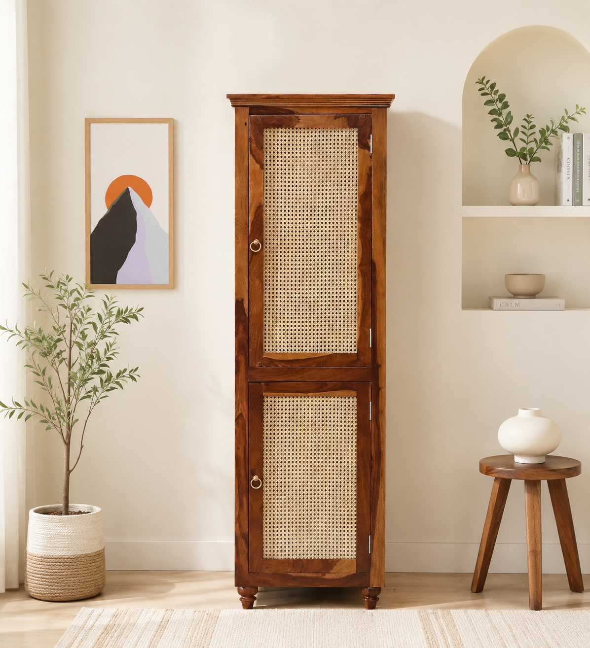 Oakridge Luxury Solid Wood Wardrobe with Elegant Bedroom Storage (1) Oakridge Luxury Solid Wood Wardrobe with Elegant Bedroom Storage - Image 1
