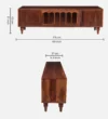 Oakvera Solid Sheesham Wood Media Console with Elegant Storage Design - Image 6