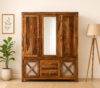 Orion Vista Solid Sheesham Wood 3 Door Wardrobe with Contemporary Look