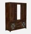 Orion Vista Solid Sheesham Wood 3 Door Wardrobe with Contemporary Look - Image 4