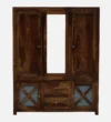 Orion Vista Solid Sheesham Wood 3 Door Wardrobe with Contemporary Look - Image 6