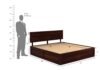 Orlena Handcrafted Wooden Bed with Spacious Storage Compartments - Image 2