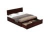Orlena Handcrafted Wooden Bed with Spacious Storage Compartments - Image 5