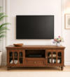 Orvessa Premium Wooden TV Console with Drawer Storage