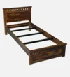 Orvexa Solid Wood Single Bed with Classic Design and Smooth Natural Texture - Image 3