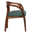 Pinecroft Handcrafted Wooden Dining Chair in Warm Honey Oak Finish - Image 2