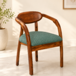 Pinecroft Handcrafted Wooden Dining Chair in Warm Honey Oak Finish
