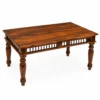 Ravello Solid Sheesham Wood Contemporary 6 Seater Dining Set - Image 8