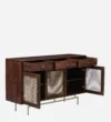 Ravena Modern Solid Wood Storage Cabinet in Rich Walnut Finish - Image 2