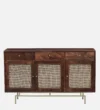 Ravena Modern Solid Wood Storage Cabinet in Rich Walnut Finish - Image 3