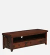 Ravento Solid Sheesham Wood TV Unit with Spacious Drawer and Cabinet Storage - Image 5