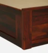 Rezvira Premium Wooden Single Bed with Clean Lines in Natural Grain Finish for Home - Image 2