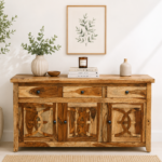 Rivano Designer Sheesham Wood Sideboard Cabinet