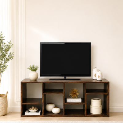Rovenza Sheesham Wood Entertainment Cabinet for Living Room
