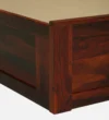 Rovexa Minimal Solid Wood Single Bed with Durable Structure in Natural Wood Tone - Image 2