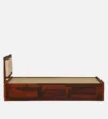 Rovexa Minimal Solid Wood Single Bed with Durable Structure in Natural Wood Tone - Image 4
