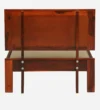 Selvora Solid Wood Single Bed with Traditional Carving in Warm Natural Finish - Image 3