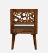Silvergrove Modern Wooden Dining Chair with Natural Sheesham Wood Grain - Image 3