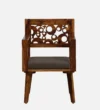 Silvergrove Modern Wooden Dining Chair with Natural Sheesham Wood Grain - Image 6